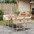 Set mobilier de grădină cu perne, 5 piese, gri, poliratan GartenMobel Dekor