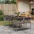 Set mobilier de grădină cu perne, 5 piese, negru, poliratan GartenMobel Dekor
