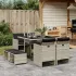 Set mobilier de grădină cu perne, 15 piese, bej, poliratan GartenMobel Dekor
