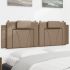 Pernă pentru tăblie de pat, cappuccino 140 cm piele artificială GartenMobel Dekor