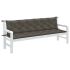 Pernă bancă de grădină 2 buc melanj antracit 200x50x7 cm textil GartenMobel Dekor