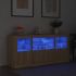Servantă cu lumini LED, stejar sonoma, 142,5x37x67 cm GartenMobel Dekor
