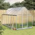 Sere cu cadru de bază, argintiu, 334x169x195 cm, aluminiu GartenMobel Dekor