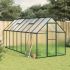Sere cu cadru de bază, verde, 445x169x195 cm, aluminiu GartenMobel Dekor