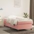 Cadru de pat box spring, roz, 90x190 cm, catifea GartenMobel Dekor