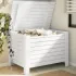 Cutie depozitare capac "RANA", alb, 100x49x54cm, lemn masiv pin GartenMobel Dekor