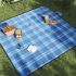 Pătură picnic pliabilă, carouri multicolor, 200x200 cm catifea GartenMobel Dekor