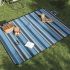 Pătură picnic pliabilă, carouri multicolor, 200x150 cm catifea GartenMobel Dekor