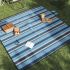 Pătură picnic pliabilă, carouri multicolor, 200x200 cm catifea GartenMobel Dekor