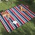 Pătură picnic pliabilă, carouri multicolor, 200x150 cm catifea GartenMobel Dekor