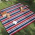 Pătură picnic pliabilă, carouri multicolor, 200x200 cm catifea GartenMobel Dekor