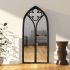 Oglindă, negru, 70x30 cm, fier, utilizare în interior GartenMobel Dekor