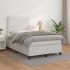 Pat box spring cu saltea, negru, 120x200 cm, piele ecologică GartenMobel Dekor