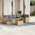 Set canapele de grădină cu perne, 8 piese, gri, poliratan GartenMobel Dekor