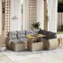Set canapele de grădină cu perne, 8 piese, gri, poliratan GartenMobel Dekor