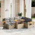 Set canapele de grădină cu perne, 8 piese, gri, poliratan GartenMobel Dekor
