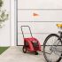 Remorcă de bicicletă animale companie, roșu, textil oxford/fier GartenMobel Dekor
