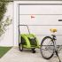 Remorcă de bicicletă animale companie, roșu, textil oxford/fier GartenMobel Dekor