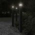 Lampă de podea de exterior, negru, 50 cm, aluminiu GartenMobel Dekor