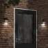 Lampă exterioară de perete, negru, aluminiu turnat sub presiune GartenMobel Dekor