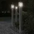Lampă exterioară de podea cu senzor argintiu 110 cm, oțel inox GartenMobel Dekor