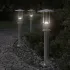 Lămpi de podea de exterior 3 buc. negru 60 cm oțel inoxidabil GartenMobel Dekor