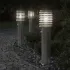 Lampă exterioară de podea cu senzor argintiu, 60 cm, oțel inox GartenMobel Dekor