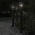 Lămpi de podea de exterior 3 buc. negru 110 cm oțel inoxidabil GartenMobel Dekor
