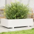 Jardinieră de grădină, alb, 50x50x49,5 cm, lemn masiv de pin GartenMobel Dekor