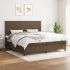 Pat continental cu saltea maro închis 180x200cm material textil GartenMobel Dekor
