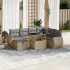 Set canapele de grădină cu perne, 8 piese, gri, poliratan GartenMobel Dekor