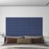 Panouri de perete, 12 buc., albastru, 60x15 cm, textil, 1,08 m² GartenMobel Dekor