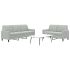 Set de canapele cu perne, 2 piese, gri închis, catifea GartenMobel Dekor