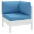 Perne de paleți, 3 buc., melanj roșu vin, material textil GartenMobel Dekor