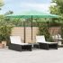 Umbrelă soare de grădină stâlp din lemn verde 223x223x213 cm GartenMobel Dekor
