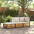 Set de canapele de grădină cu perne, 3 piese, lemn masiv acacia GartenMobel Dekor
