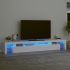 Comode TV cu lumini LED, alb，215x36,5x40 GartenMobel Dekor