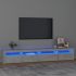 Comodă TV cu lumini LED, alb, 240x35x40 cm GartenMobel Dekor
