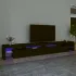 Comodă TV cu lumini LED, alb, 290x36,5x40 cm GartenMobel Dekor