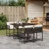 Set mobilier de grădină cu perne, 9 piese, maro, poliratan GartenMobel Dekor