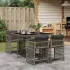 Set mobilier de grădină cu perne, 9 piese, maro, poliratan GartenMobel Dekor