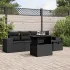 Set mobilier grădină cu perne, 6 piese, gri, poliratan GartenMobel Dekor