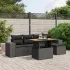 Set mobilier grădină cu perne, 6 piese, gri, poliratan GartenMobel Dekor