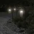 Lămpi de podea de exterior 3 buc. negru 60 cm oțel inoxidabil GartenMobel Dekor