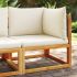 Canapea de colț de grădină, cu perne, lemn masiv acacia GartenMobel Dekor