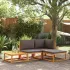 Set canapele de grădină cu perne, 4 piese, lemn masiv de acacia GartenMobel Dekor