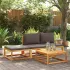 Set canapele de grădină cu perne, 4 piese, lemn masiv de acacia GartenMobel Dekor