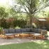 Set canapele grădină cu perne, 11 piese, lemn masiv acacia GartenMobel Dekor