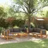 Set de canapele de grădină cu perne, 9 piese, lemn masiv acacia GartenMobel Dekor