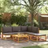 Set de canapele grădină cu perne, 6 piese, lemn masiv acacia GartenMobel Dekor